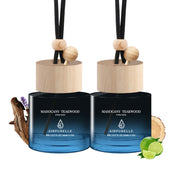 Ambientador para coche de madera de teca y caoba | AirPurelle